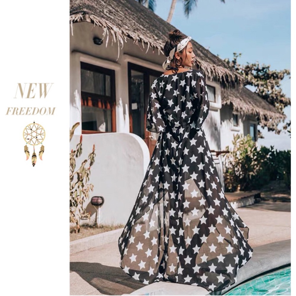 🌟Made of Stars Kimono Duster / Coverup - Picture 3 of 8